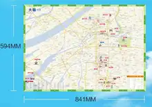 Carte de voyage à grande échelle, à grande échelle, avec planification de pré voyage, chinois, anglais, comparaison des Attractions touristiques, ligne de métro