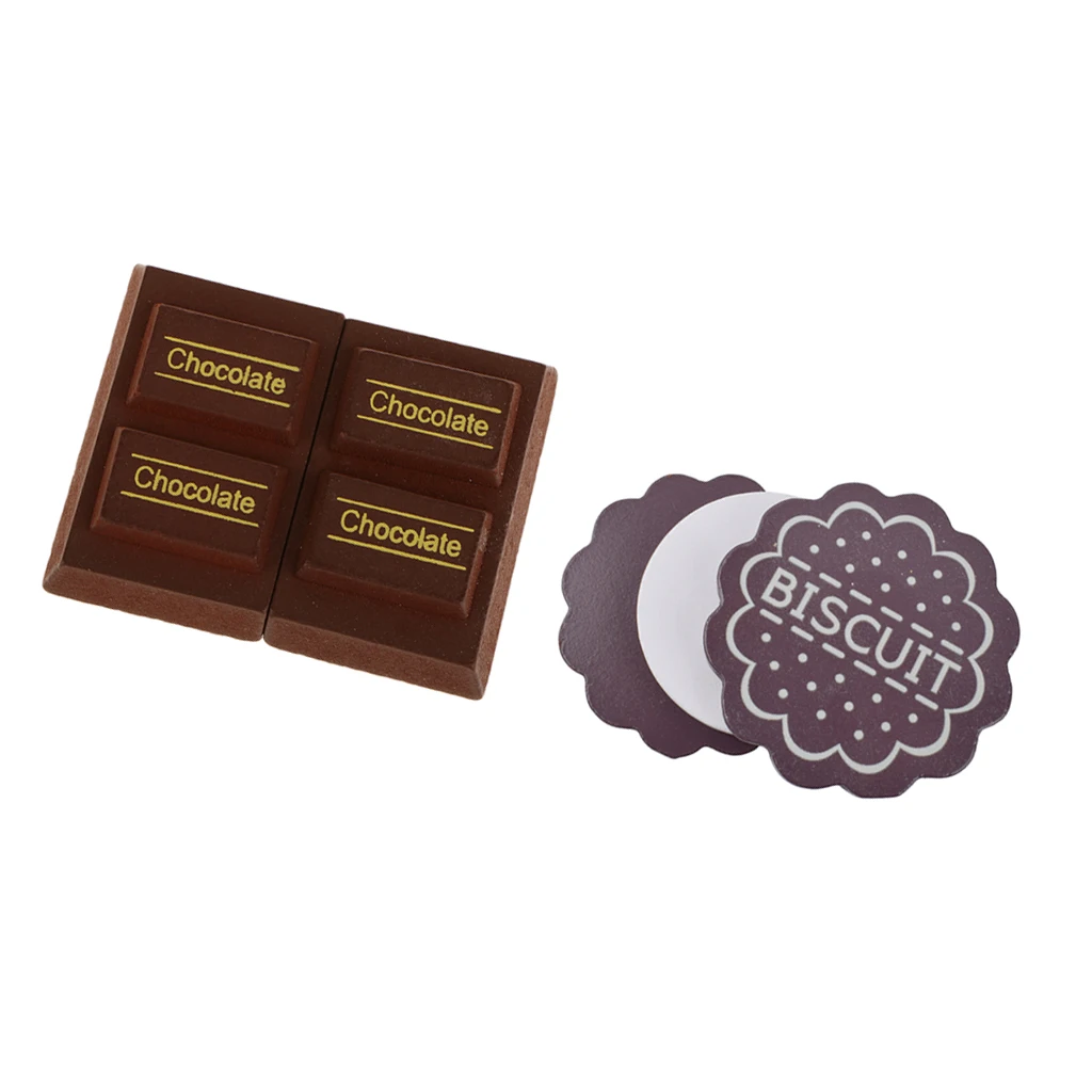

Wooden Magnet Connected Toy, Chocolate Milk Biscuit Kitchen Pretend Play Toy Set for Kid Pack of 2