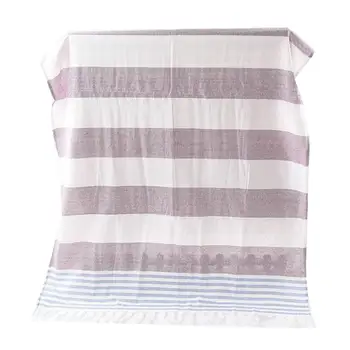 

Striped Cotton Turkish Sports Bath Towel with Tassels Travel Gym Camping Bath Sauna Beach Gym Pool Blanket Absorbent Easy Care