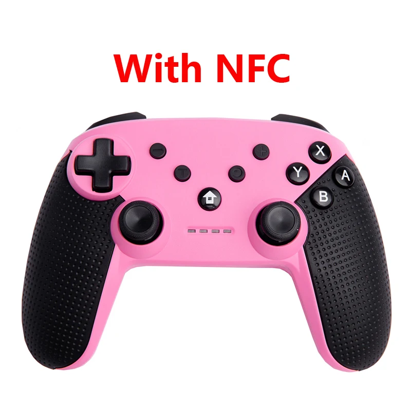 Pink NFC Беспроводной Bluetooth геймпад для Nintendo Switch Pro NFC геймпад игровой джойстик контроллер с 6-осевым ручка для NS-переключатель Pro - Цвет: Pink NFC