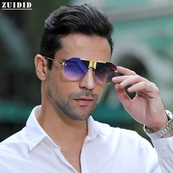 2021 New Style Square Rimless Sunglasses For Men Vintage Fashion Glasses Polar Tide Luxury Lentes De Sol Hombre Lunette Homme