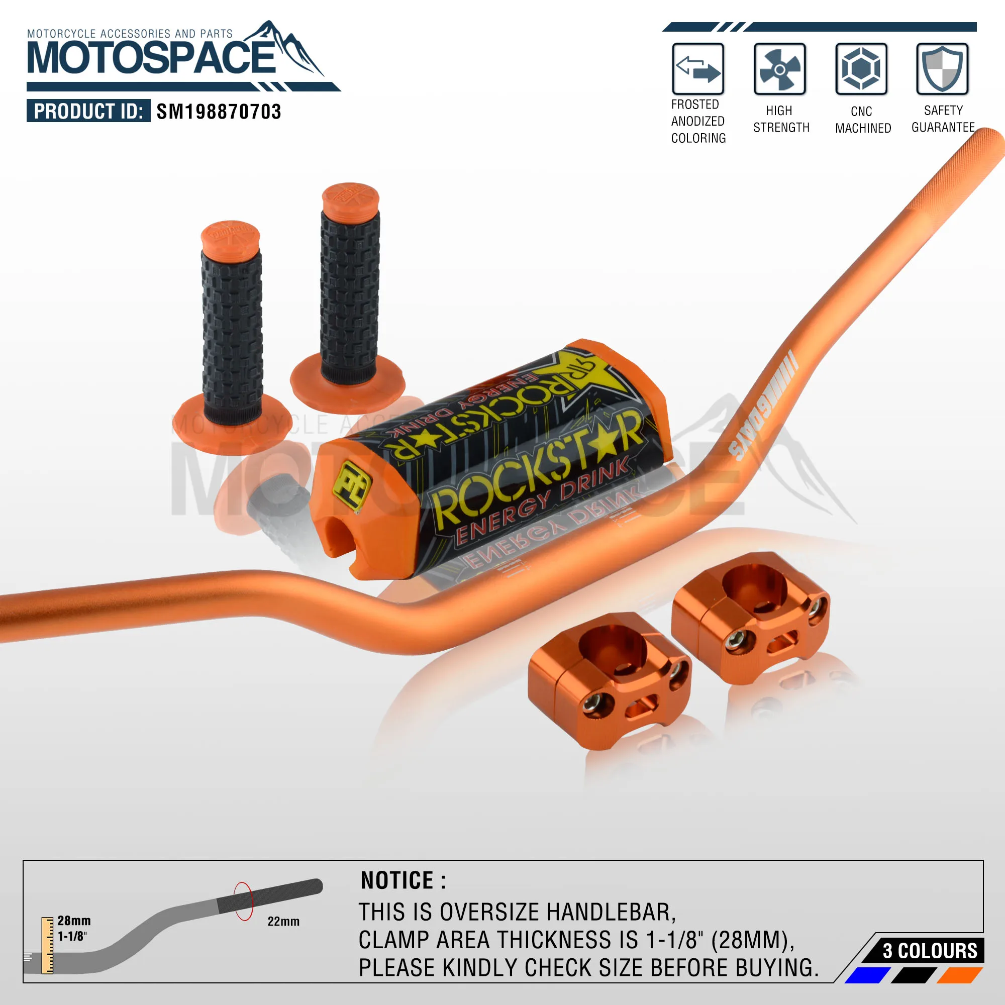 Руль для Pro Taper Pack Bar 1-1/" 6 дней Fatbar Колодки Ручки Pit Pro Racing Dirt Pit Bike мотоцикл с адаптер cnc
