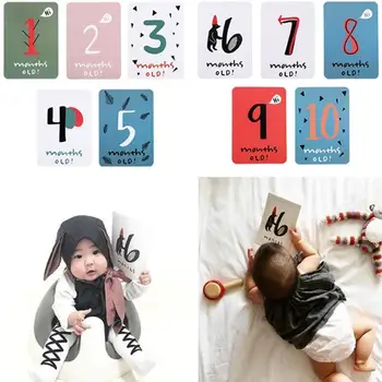 

20pcs/set Baby Photo Commemorative Card Month Sticker Growth Number Photography Props Days Birth Gifts Month Baby Card Mile I1W3