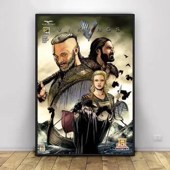 

Poster Vikings Posters and Prints Canvas Painting Wall Art Picture for Living Room Home Decor