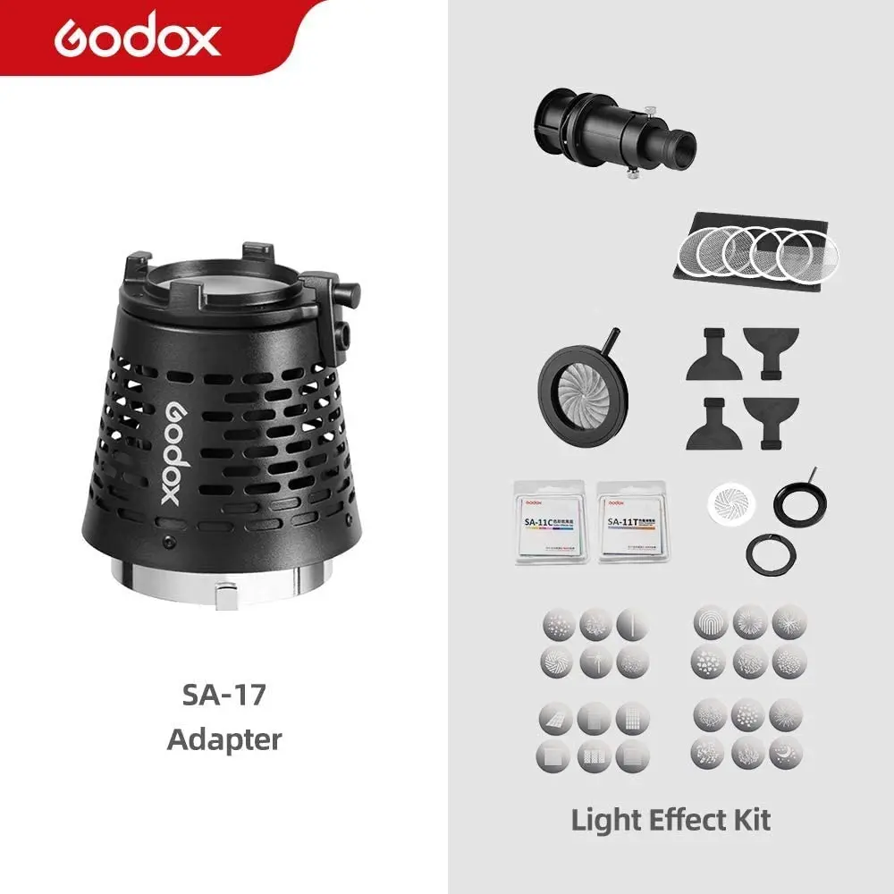 Godox SA-17 Kit for Godox SA-P Projector Kit to Bowens Mount