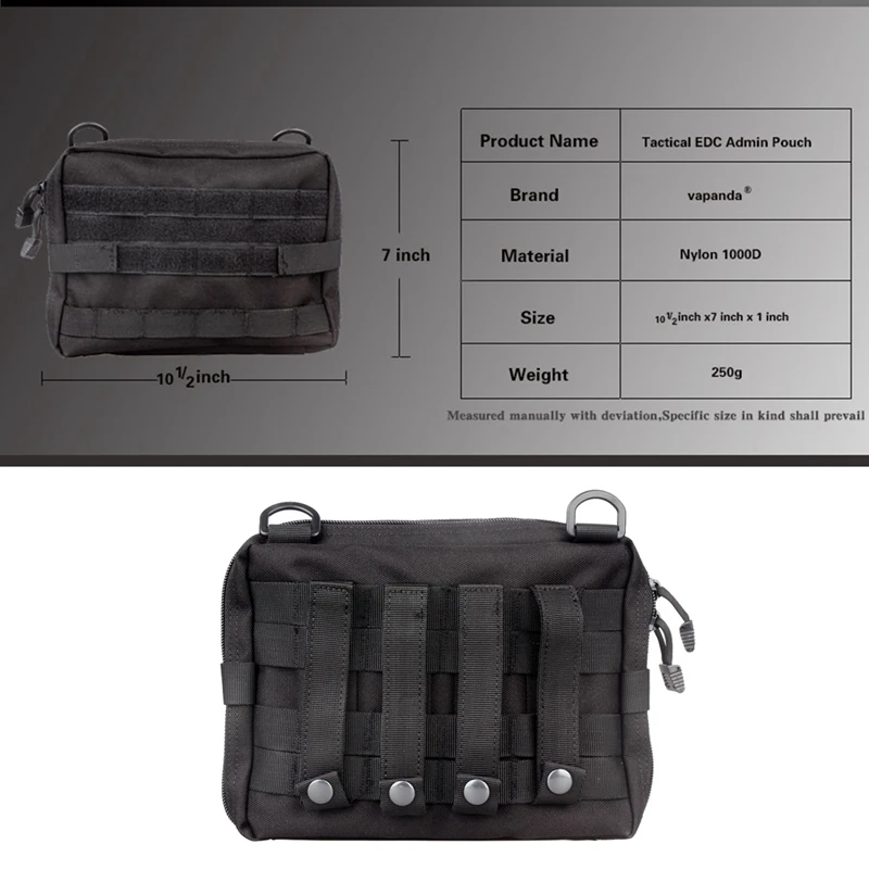 Сумка Molle, нейлоновая, черная, тактическая, большая, подсумок, органайзер, универсальный, для телефона, медик, поясная сумка, EDC, Molle, сумки