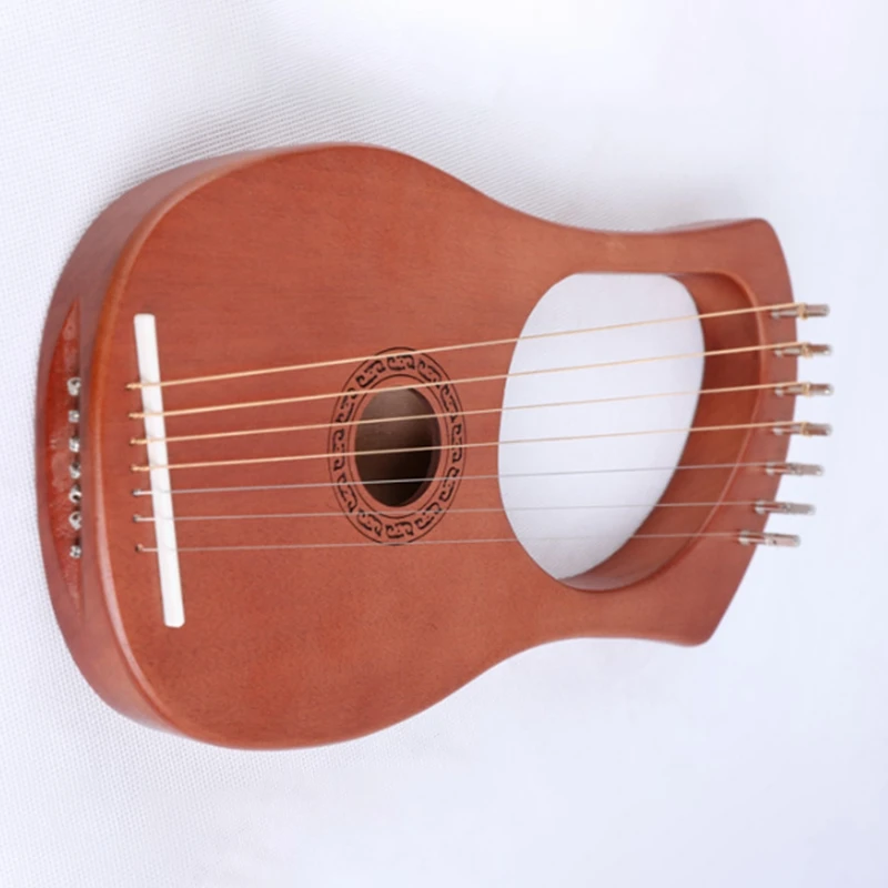 Orchestral Musical Instrument Harp Seven-Stringed Musical Instrument Liqin with Tuning Wrench