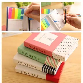 

Living Journal Notebooks 3-In-1 Pen Pocketbook Notebook Fashion Accessor Travel Diary Diary Pocket Memo Candy Notebook new