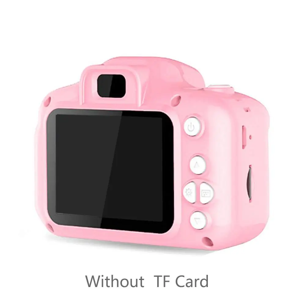 2 дюйма HD Экран платной цифровой мини дети Камера мультфильм милый Камера игрушки на открытом воздухе Подставки для фотографий для детей подарок на день рождения - Цвет: Pink
