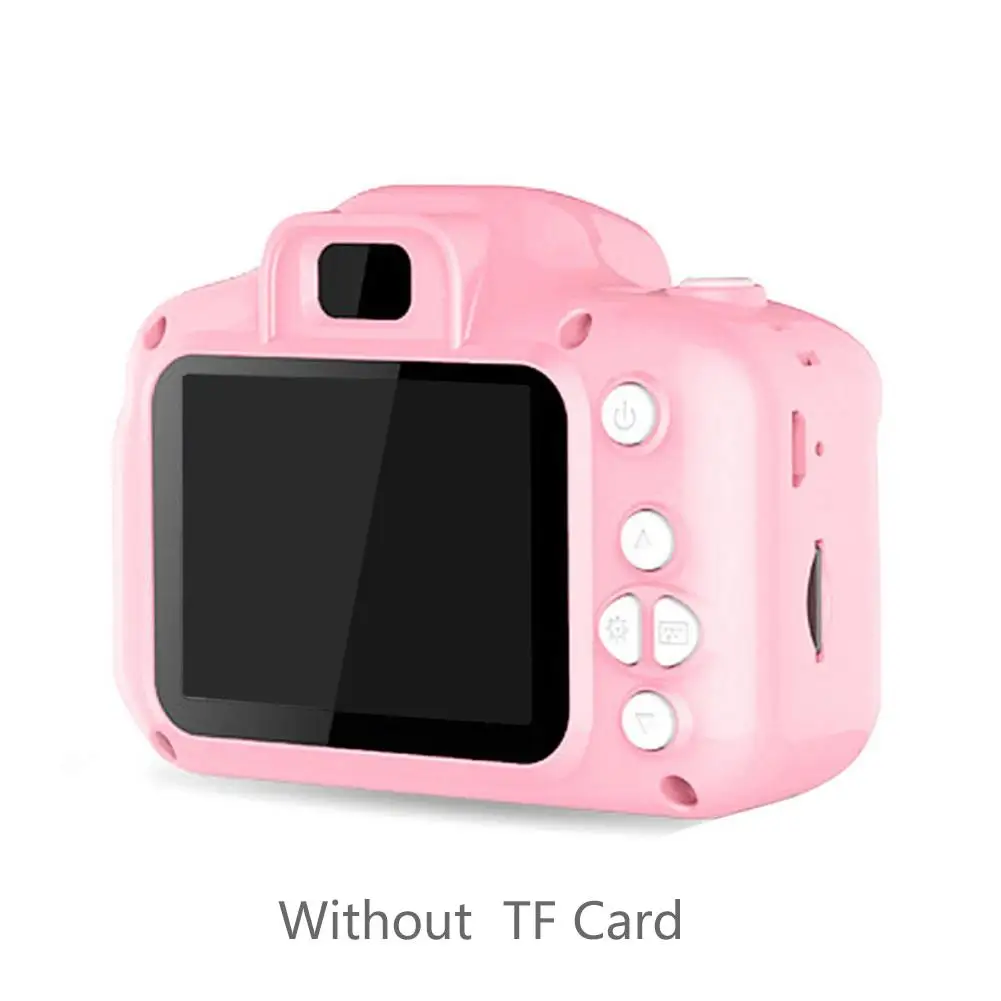 Pink 2 дюйма HD Экран платной цифровой мини дети Камера мультфильм милый Камера игрушки на открытом воздухе Подставки для фотографий для детей подарок на день рождения - Цвет: Pink