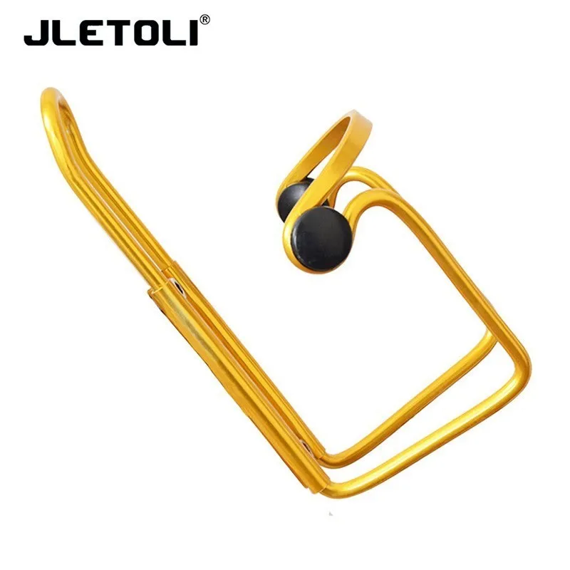 Gold JLETOLI алюминиевый сплав велосипедный держатель для бутылок(Велоспорт) клетка для бутылки воды спортивный держатель для бутылки Аксессуары для велосипеда - Цвет: Gold