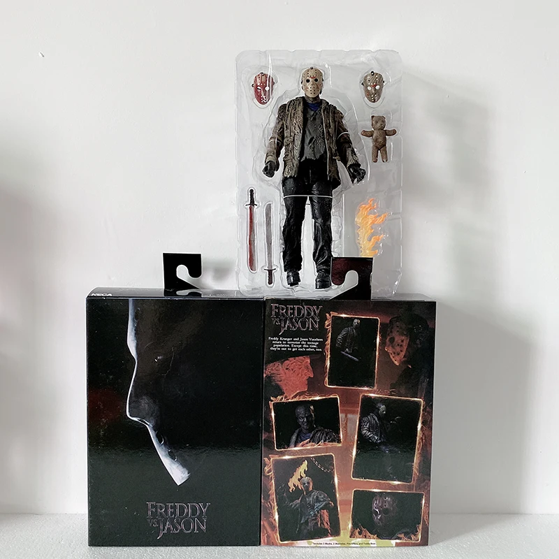 G with box NECA The 13th Friday Джейсон, Фредди Крюгер Leatherface бензопила Джон Карпентер Майкл Майерс это Pennywise Джокер фигурка - Цвет: G with box