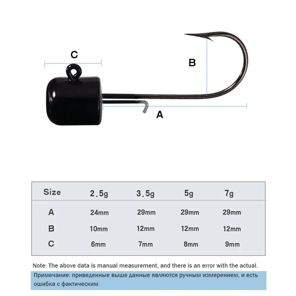 SUNMILE Ned Rig Jig Head 5pcs Finesse Jigs for Freshwater Soft Fishing Bait  2g3.5g5g7g Jigs Hook Bass Haken Hooks