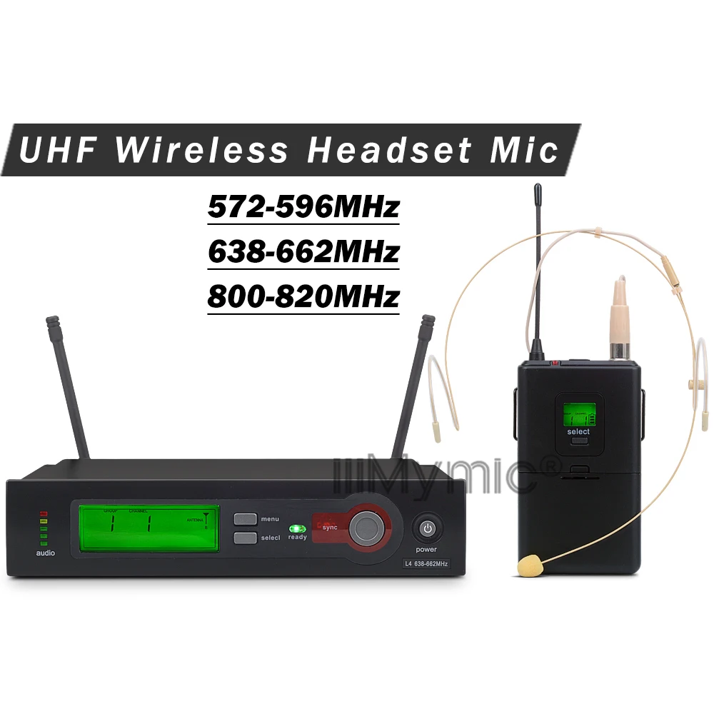 УВЧ Профессиональный SLX14 караоке беспроводной микрофон системы с SLX поясной передатчик конденсатор гарнитура микрофон