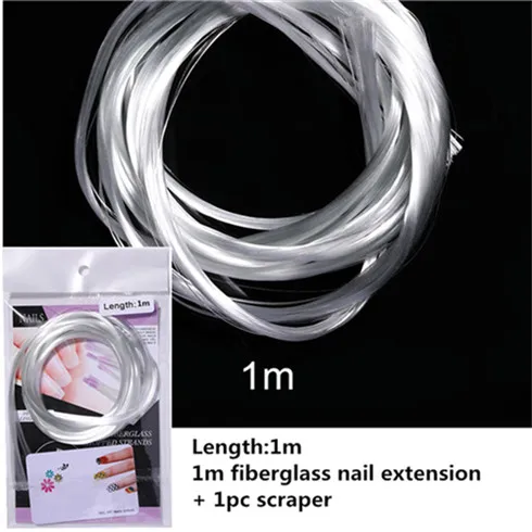 1m fiberglass 3*100 см волоконно-стеклянная форма для наращивания ногтей акриловый наконечник стекловолокно для нейл-арта усиленная шелковая белая клейкая наклейка для защиты ногтей - Цвет: 1m fiberglass