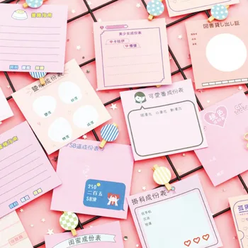 

30Sheets/Pack Pink Series Stickers Diary DIY Scrapbooking Sticker Planner Memo Pad School Office Stationery Escolar