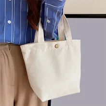 Hand-held Mini Bag Solid Shopping Handbags Ladies Vintage Tote Casual Shoulder Bag Zero Wallet Hasp Bucket Bag
