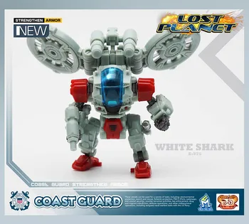 

MFT Transformation Coast Guard CG01 CG-01 White Shark & CG02 CG-02 Red Dragon Lost Planet Customized Powered-suit Figure Toys