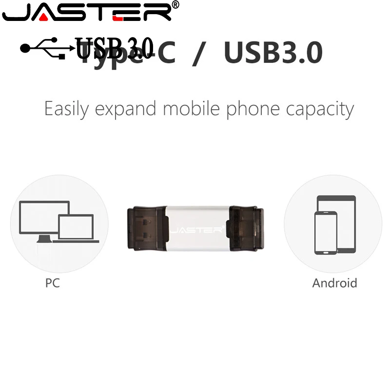 USB 3 0 флеш накопитель JASTER Type C 16 ГБ 32 4 8 64 128 ГБ|USB флэш-накопители| |