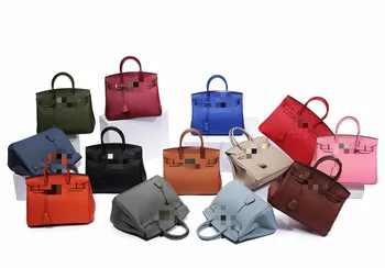 

2020 Luxury European Classical Famous Design Lady Real Cowhide Leather Platinum Totes Popular Litchi Grain Cow Leather Handbag