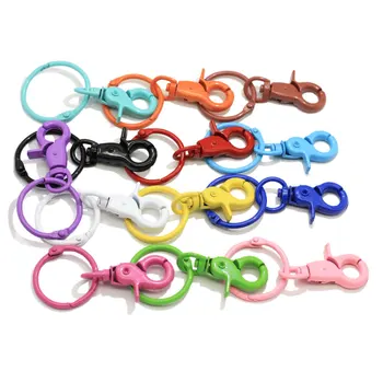 

10/20Pcs Colorful Diy Accessories Keychains Lobster Buckle Key Chain Handmade For Women Fashion Jewelry