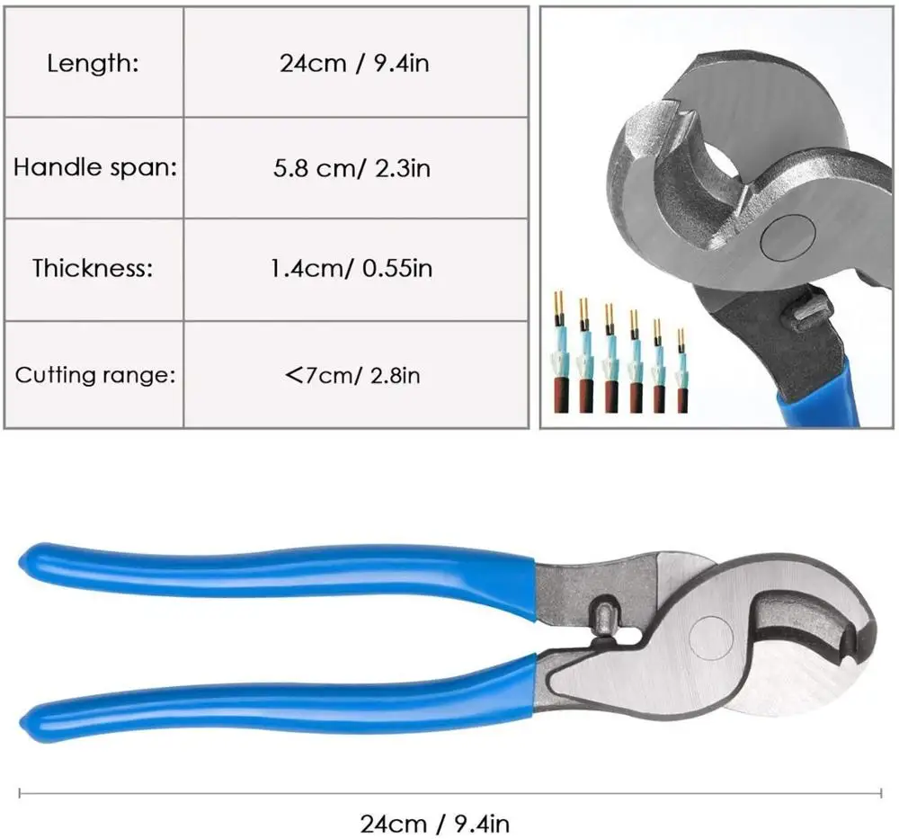 Toolwiz pince a sertir - Réglable professionnelle multicouche Cliquet de  sertissage pince pour cosses de electrique câble AWG 10-0, 6/10/16/25/35/50  mm², pour Électricien & Bricoleur : : Bricolage