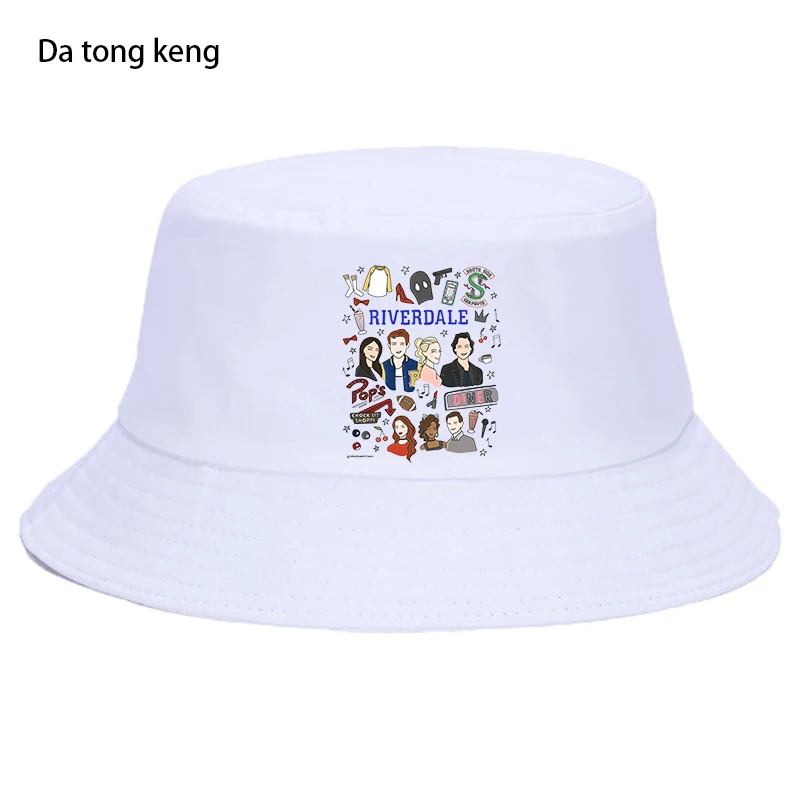 Riverdale South side Serpents Harajuku Summer Hat Women Men Panama Bucket Cap The Design Flat Visor 90S Fisherman | Аксессуары для