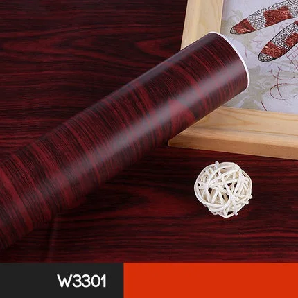 W3301 5 м водонепроницаемый деревянный виниловый рулон обоев DIY Шкаф Дверь мебель наклейка самоклеящаяся пленка винтажный Декор для гостиной - Цвет: W3301