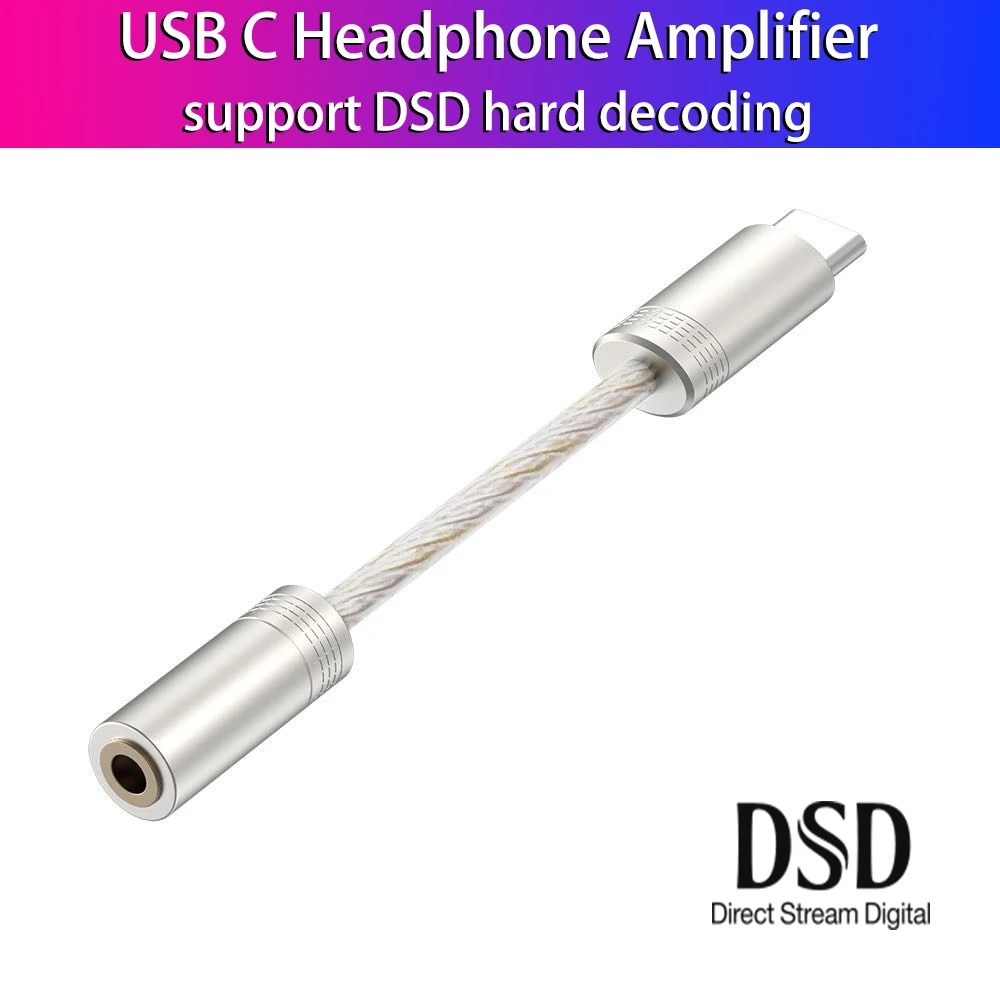 Portable Headphone Amplifier 600 ESS ES9280C PRO HPA DSD 128 USB Type C DAC Amp for Android Pixel SAMSUNG Xiaomi OnePlus Win10