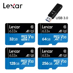 Lexar 100 МБ/с./с 512 Гб Micro SD карта 32 Гб 64 Гб 128 ГБ 256 ГБ SDXC/SDHC флэш-карта памяти Micro TF карта для Gopro/DJI/nintendo переключатель