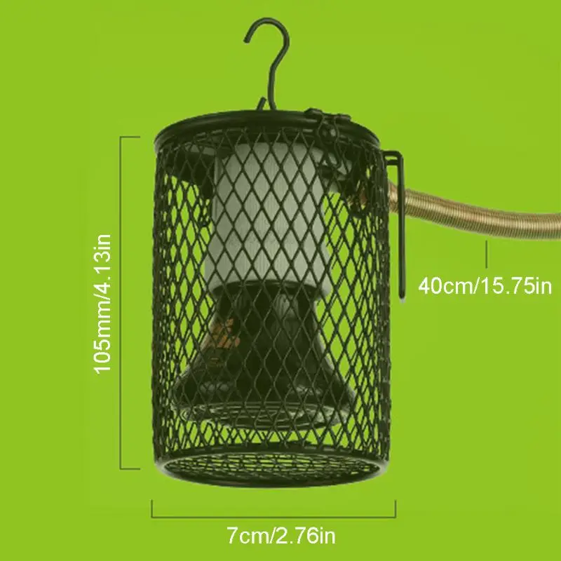 Anti-scald Reptile Heat Lamp Bulb Ceramic Heat Emitter Pet Coop Heater Kit for Chicken Lizard Turtle Brooder Snake Light