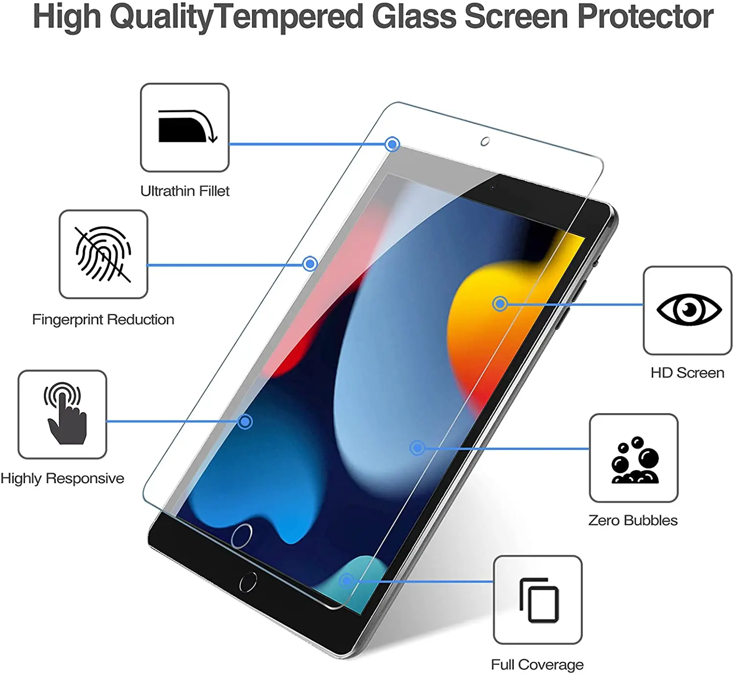 Premium 2-Pack Tempered Glass Screen Protectors