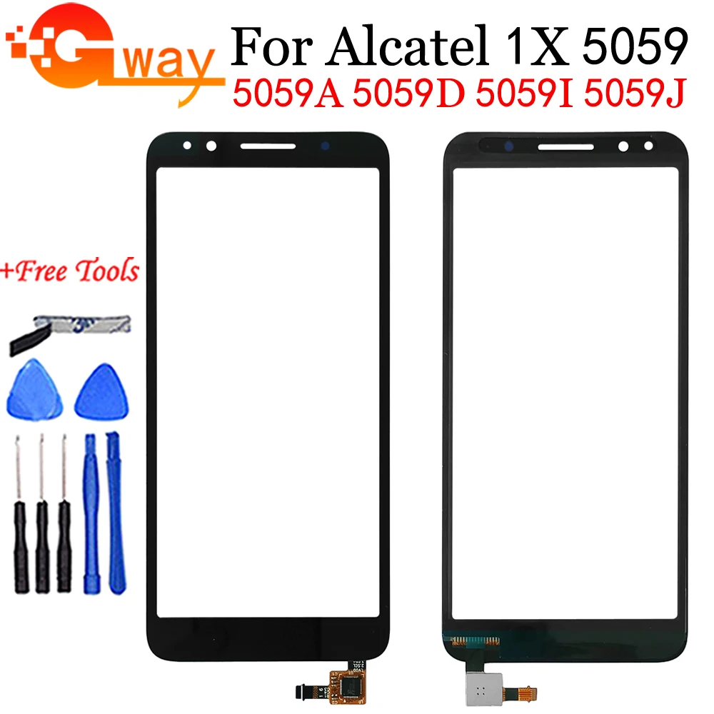 Сенсорный экран 5 3 &quotдля Alcatel 1X 5059D 5059 OT505 дигитайзер стекло сенсорная панель