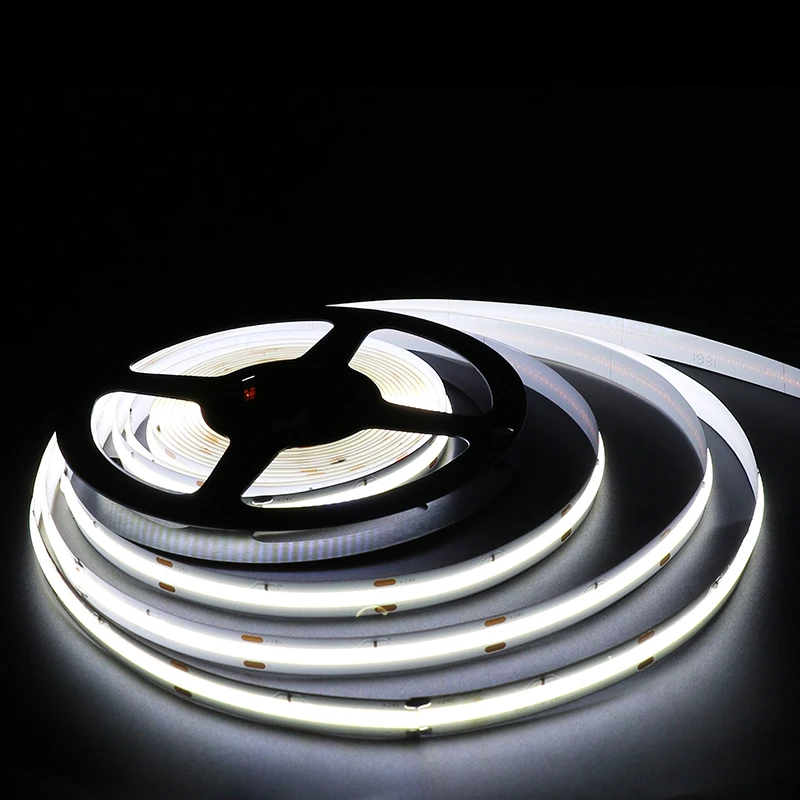 FOB/COB Flexible LED Strip 378/504LEDs Light Dimmable LED Ribbon Lights 12V/24V 