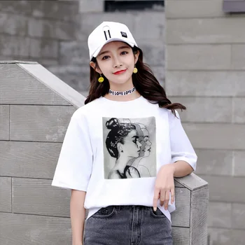 

2020 Lady Short Sleeve Top Women Cotton Shirt