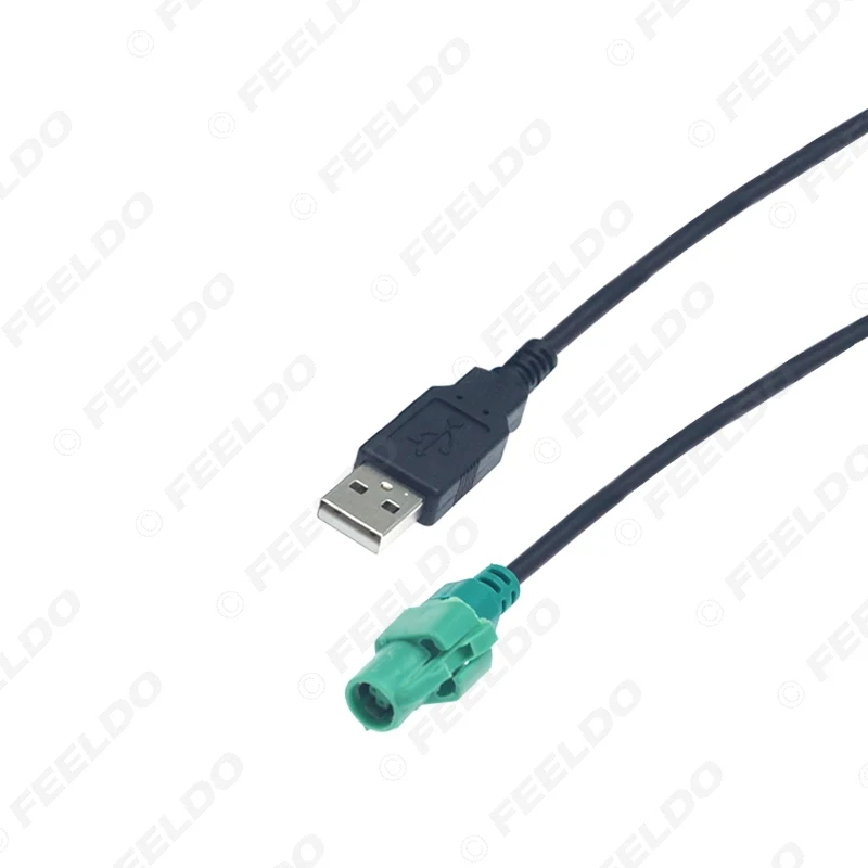 FEELDO автомобильный Радио CD плеер 145 см USB аудио кабель адаптер с кнопкой переключения для Volkswagen USB провод кабель# AM6221