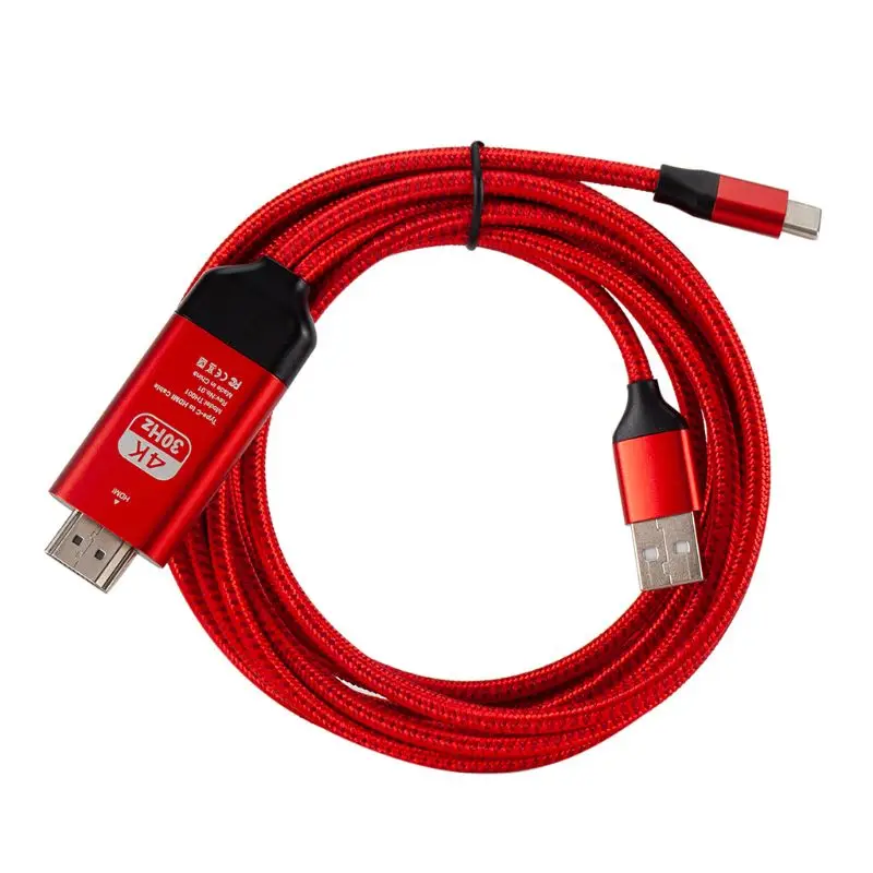 Кабель-адаптер type-C USB-C к HDMI HDTV 4K для мобильного телефона samsung Galaxy