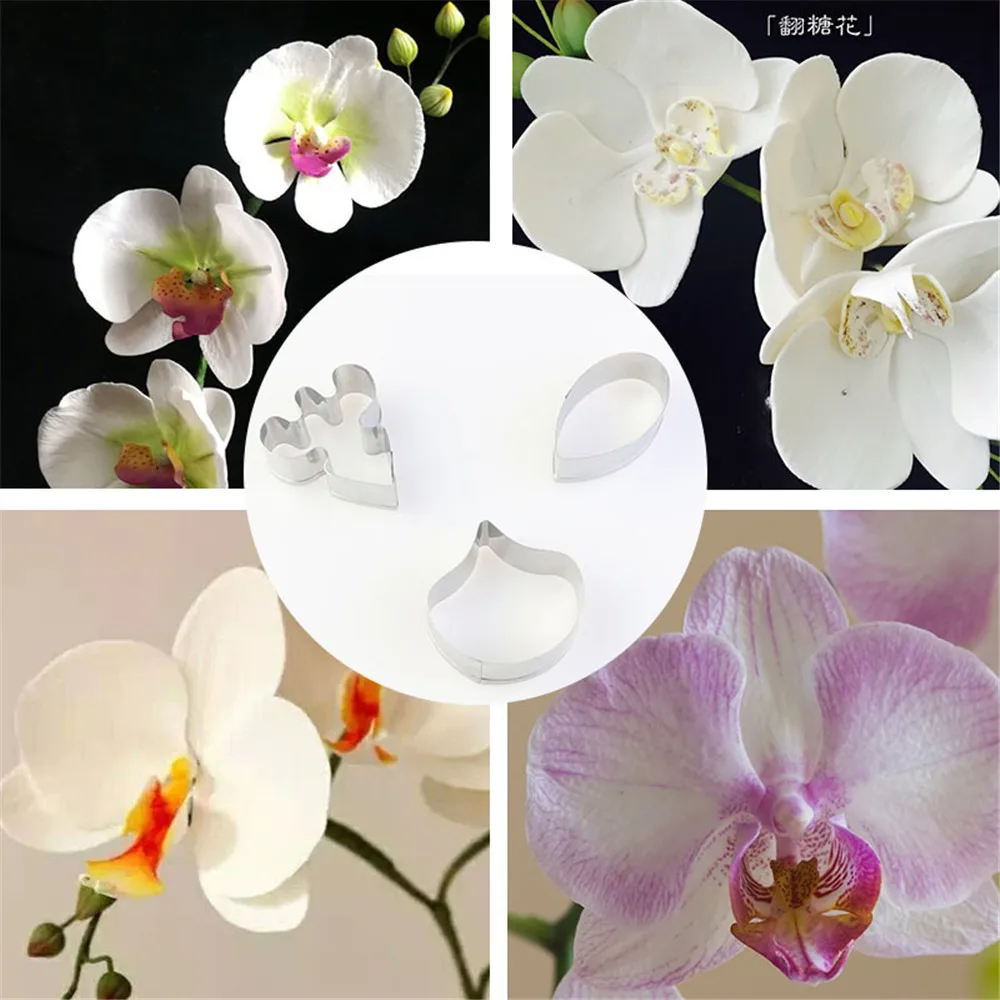 

Fondant Cutter Tool Phalaenopsis Cutting Mould Polymorph Keramiek Gereeds Designer DIY Flower Petal Mold Cutters Clay Tools