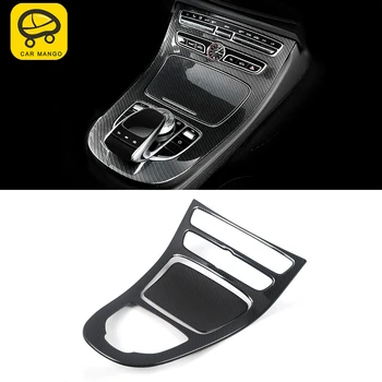 

CarManGo Car Accessories Gear Panel Cup Holder Frame Trim Sticker Cover Decoration for Mercedes-Benz E-Class W213 2016-2020