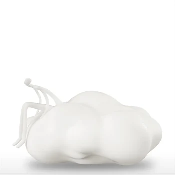

New Man on the cloud 3D Printed Sculpture Abstract Human Figurine Decoration for Living Room Study Bedroom Office Figurine Decor