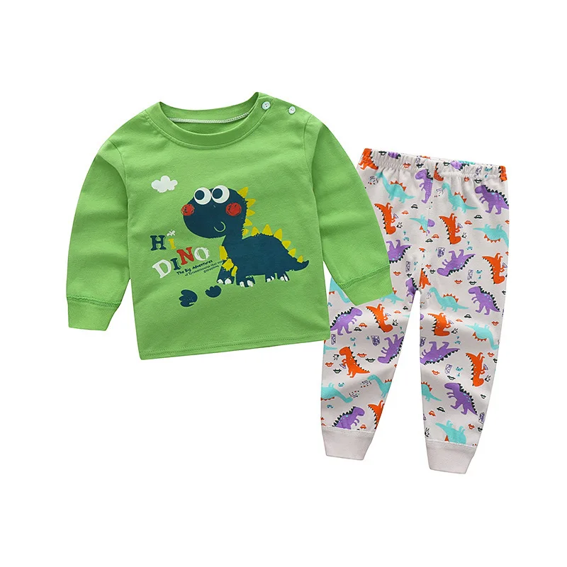 Пижама; одежда для сна с героями мультфильмов; осенняя одежда для мальчиков; детские пижамы для маленьких девочек; модная Пижама; fille infantil menino; комплект; Haine Copii pjs - Цвет: PJC112