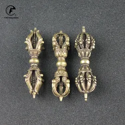 3 style Copper Buddhism Dorje Cross Vajry Pestle Vintage Crafts Ornaments Tea Pet Desk Decoration Home Decor Accessories Gift