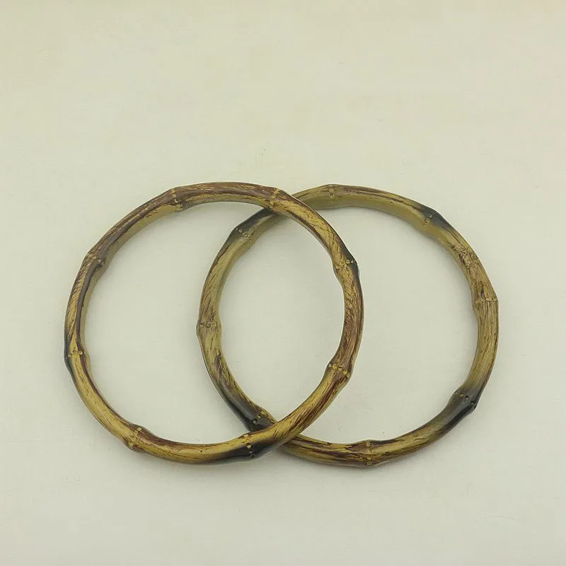 10Pc Round Faux Bamboo Plastic Bag Handles For Women Fashion Handbag Strap Chain Hardware Accessories DIY Leather Craft