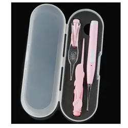 Набор средств по уходу за грудным ребенком из 3 предметов, перезаряжаемый легкий инструмент для чистки ушей, детский инструмент для чистки