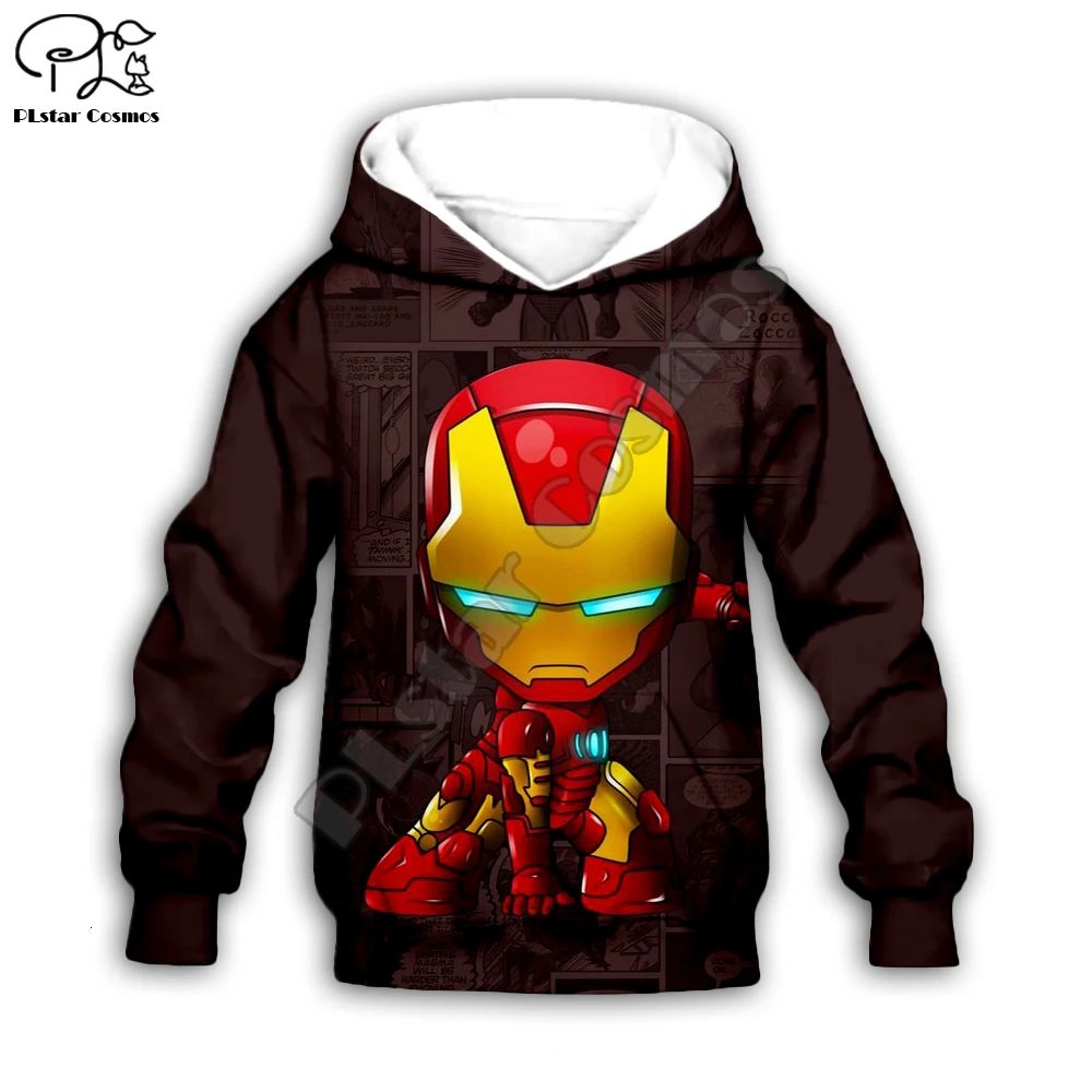 children's clothing Kids cartoon iron man Marvel Print 3D Hoodies zipper Boy Girl Sweatshirt avengers jacket/shorts/pants/tshirt