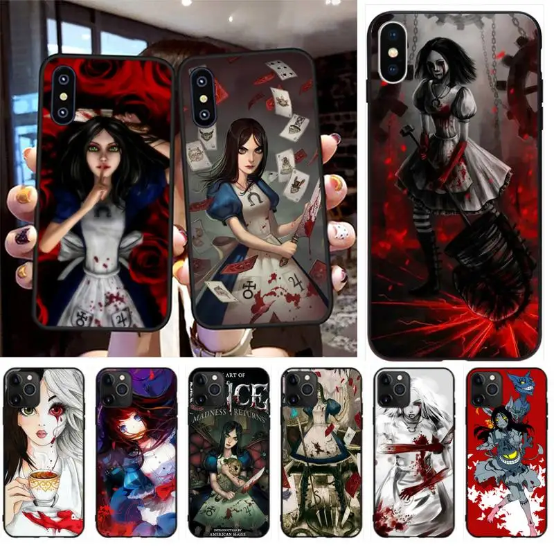 PENGHUWAN alice madness returns anime Phone Case Cover for iPhone 11 pro XS MAX 8 7 6 6S Plus X 5S SE XR case | Мобильные телефоны