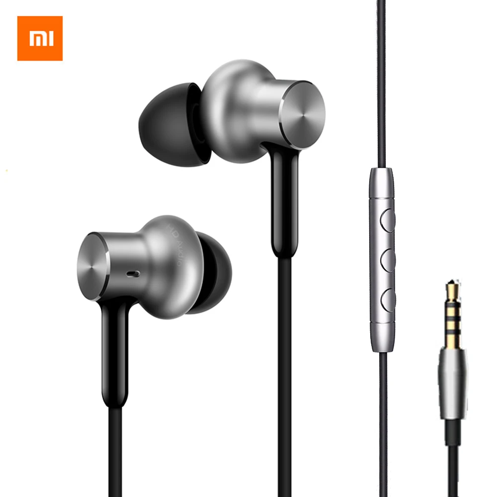 Оригинальные Xiao mi Hybrid Pro HD наушники mi In-Ear Hybrid проводное управление с mi C для Xiaomi mi A1 Red mi K20 Pro Note 5 смартфон - Цвет: Черный