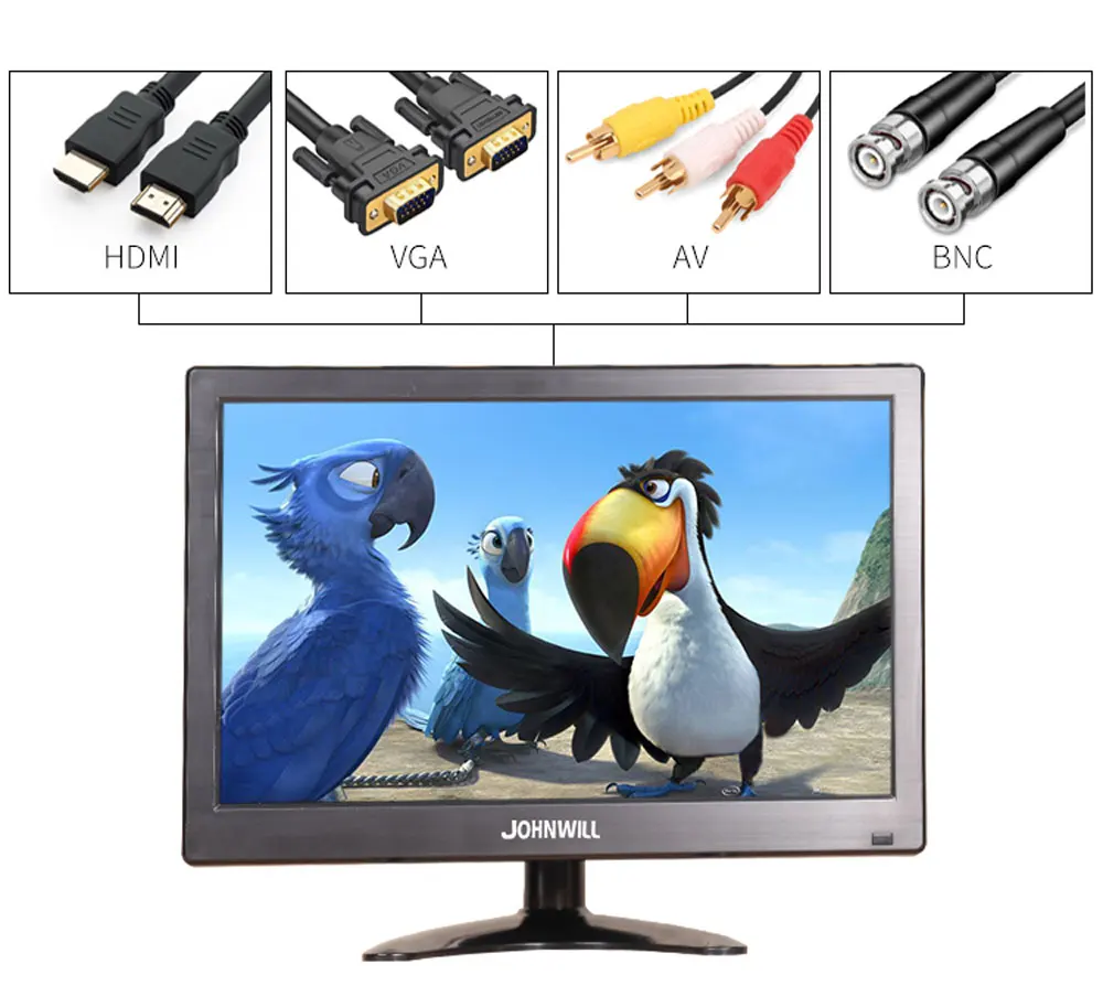 12 дюймов lcd hd портативный игровой монитор pc ips 1080P Мини дисплей экран HDMI VGA USB BNC AV компьютерный монитор для Raspberry Pi PC