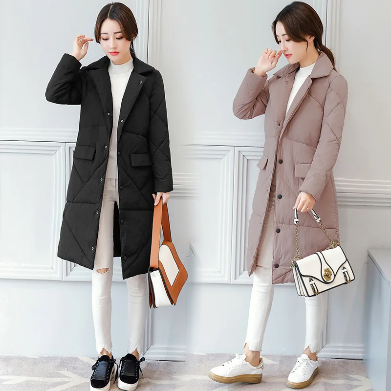 Осень, стиль, хлопковое пальто средней длины, AliExpress EBay