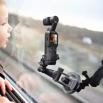

New Pocket Car Suction Cup Adapter Mount Holding On Glass for FEIYU Pocket for ZHIYUN/GoPro Sport Camera Accessories